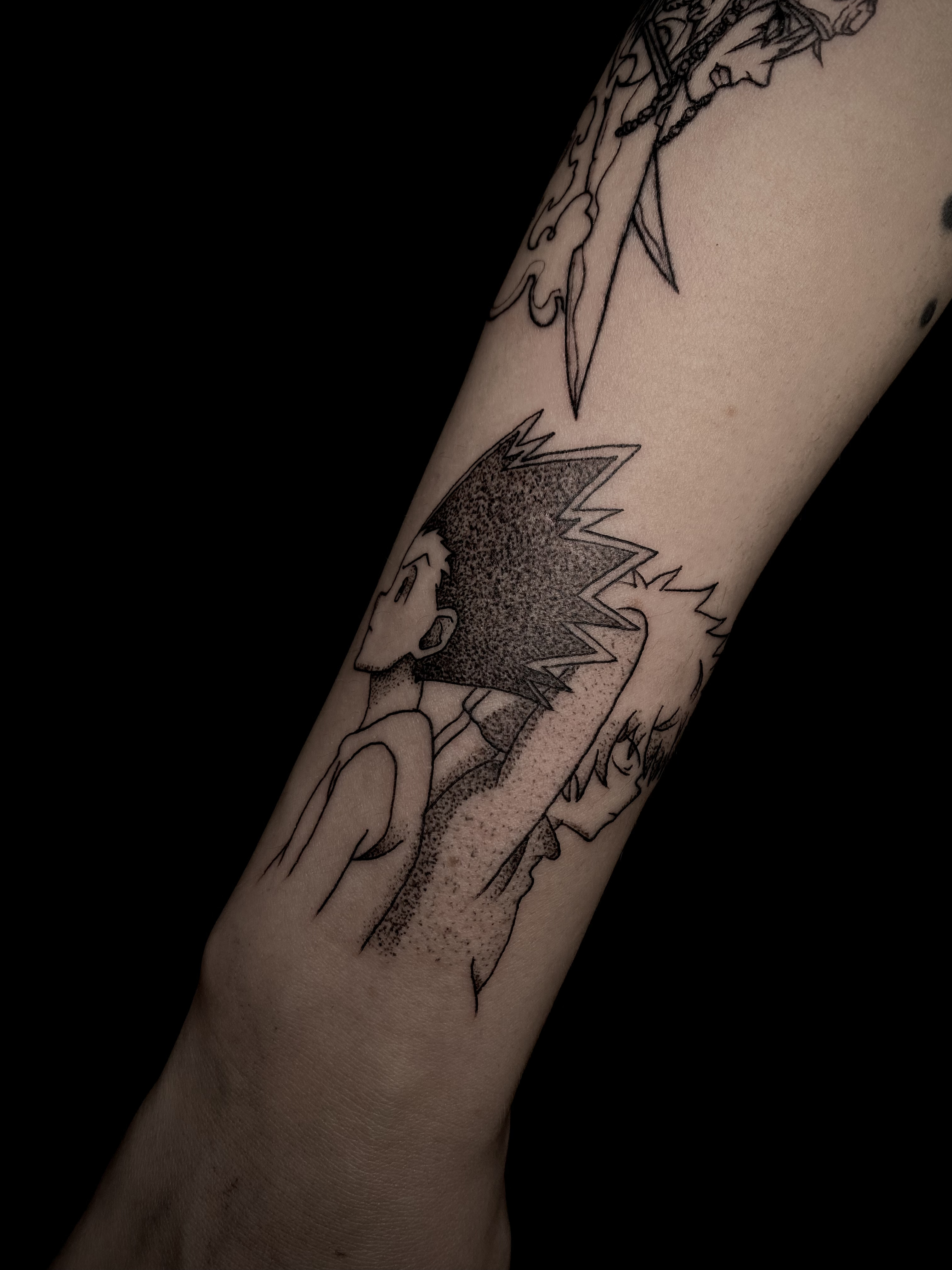 Hunter X Hunter anime tetoválás